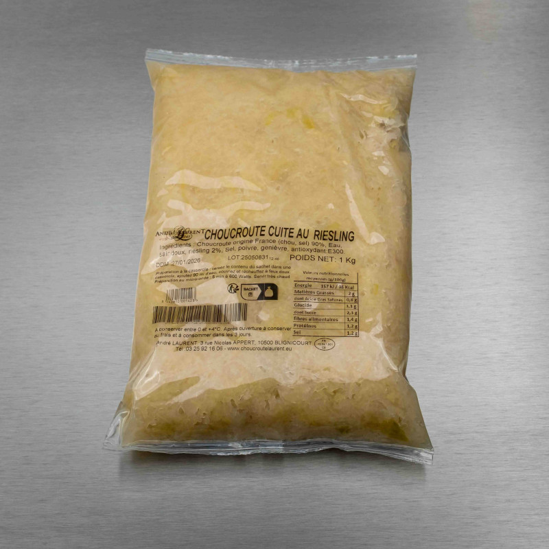 Choucroute cuisin&eacute;e au Riesling 1 kg | Calidel Pro