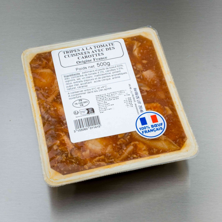 Tripes &agrave; la tomate 500 g | Calidel Pro