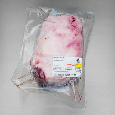 Gorge de porc sans couenne 1kg300 env.