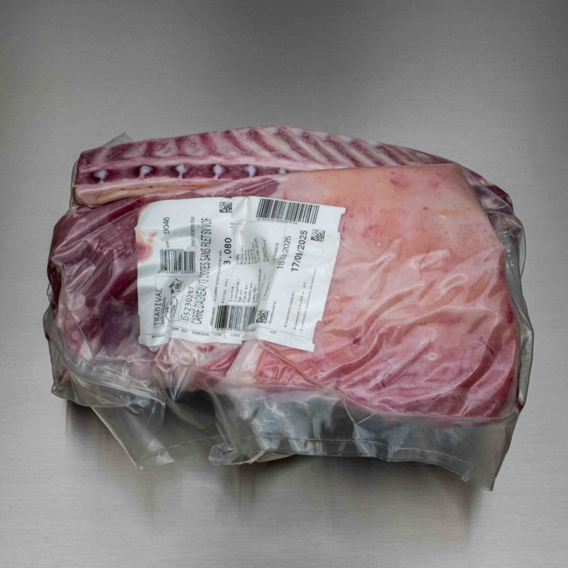 Carr&eacute; d'agneau sans filet 1kg600 env. (13 c&ocirc;tes) | Calidel Pro