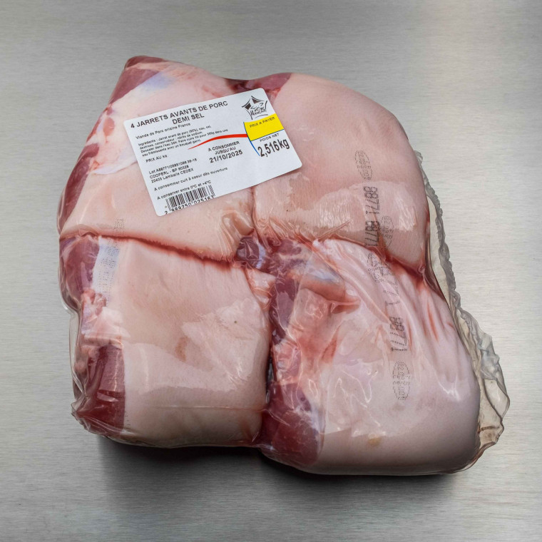 Jarret de porc demi-sel cru 700 g env. | Calidel Pro