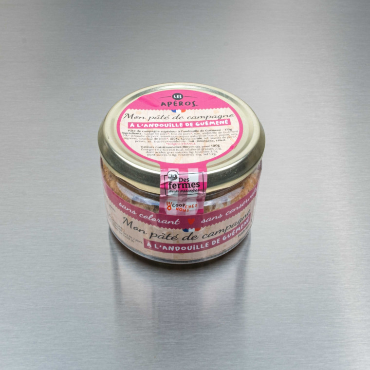 P&acirc;t&eacute; de campagne &agrave; l'andouille de Gu&eacute;men&eacute; 175 g | Calidel Pro
