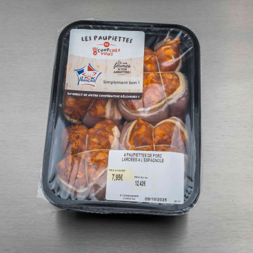 Paupiette de porc à l\'espagnole 640 g (4 paupiettes de 160 g)
