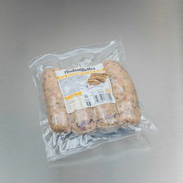 Andouillette pur porc à la moutarde 500 g (4 andouillettes de 125 g)