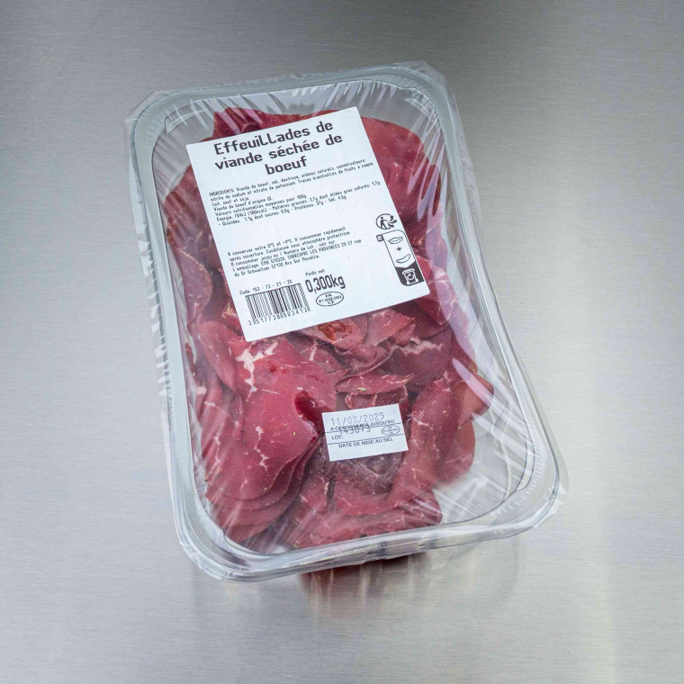 Effeuillades de viande s&eacute;ch&eacute;e de b&oelig;uf 300 g | Calidel Pro