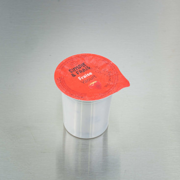 Yaourt du march&eacute; fraise 125 g