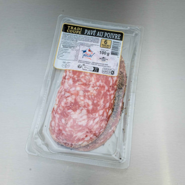 Pav&eacute; au poivre 10 tranches 80 g