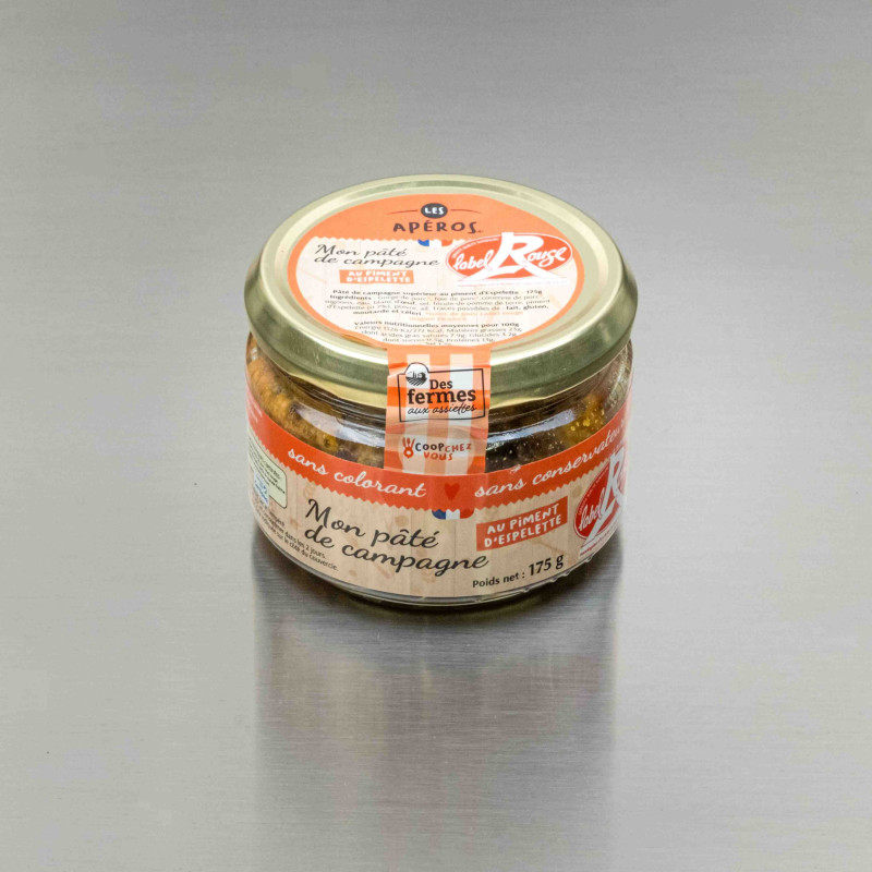 Terrine de campagne au piment d'Espelette 175 g | Calidel Pro