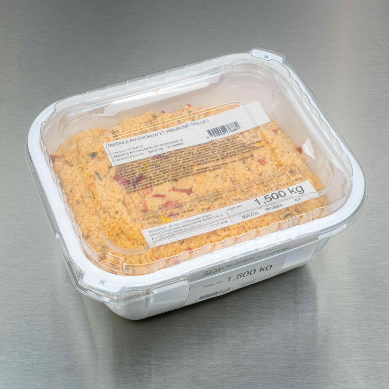 Taboul&eacute; au chorizo et poivrons grill&eacute;s 1kg500 | Calidel Pro