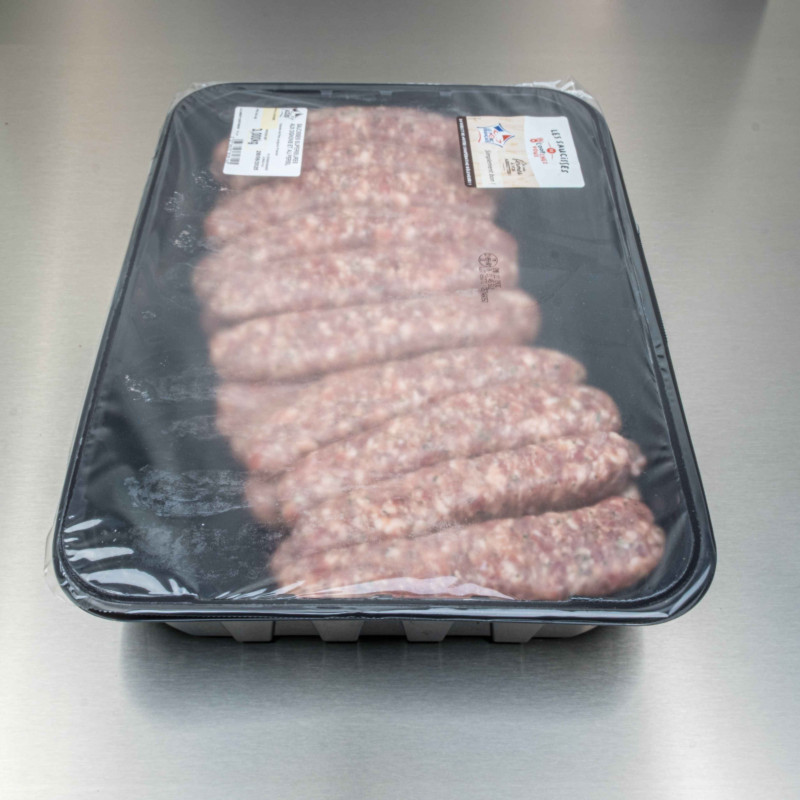 Saucisses de porc aux oignons et persil 130 g | Calidel Pro