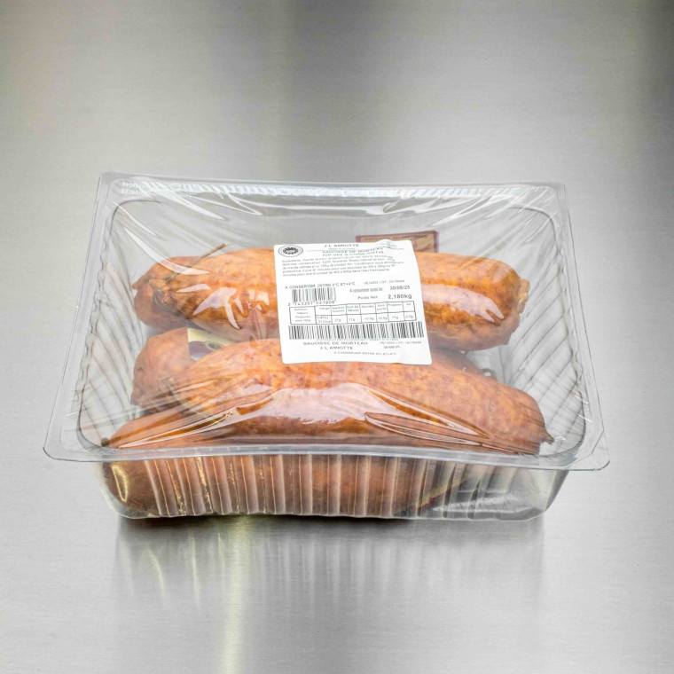 Saucisse de Morteau (5 pi&egrave;ces de 400 g) | Calidel Pro