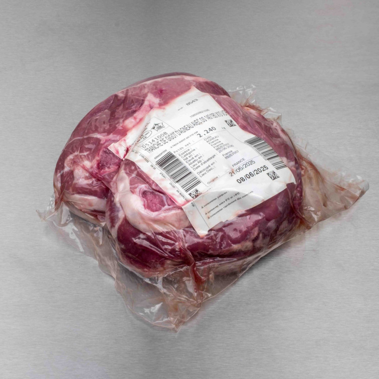 Tranche de gigot d'agneau avec os 2 kg env. (10 tranches) | Calidel Pro