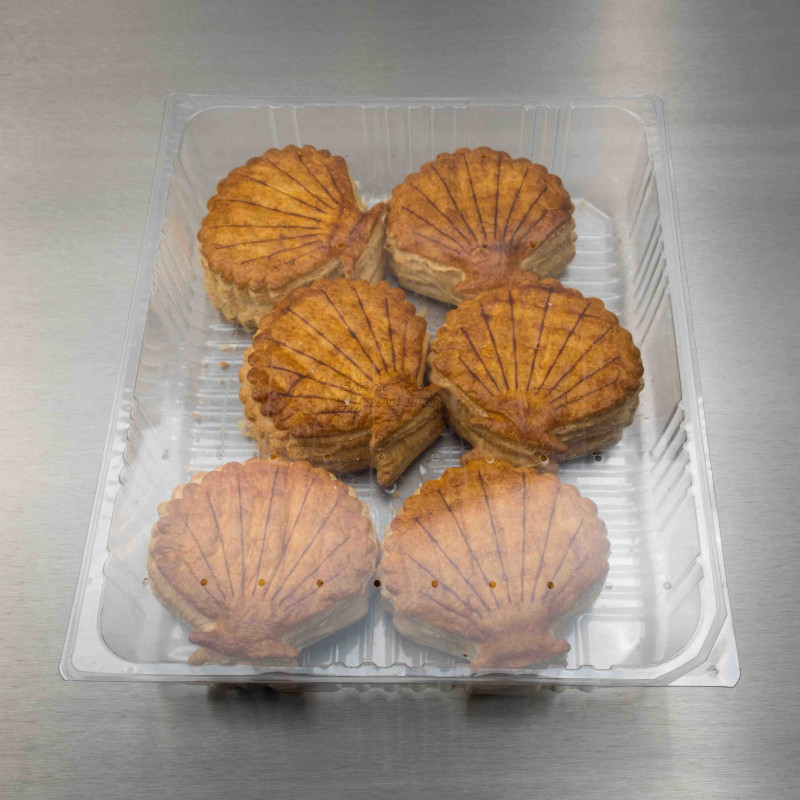 Feuillet&eacute;s Saint-Jacques &agrave; garnir (18 feuillet&eacute;s de 40g) | Calidel Pro