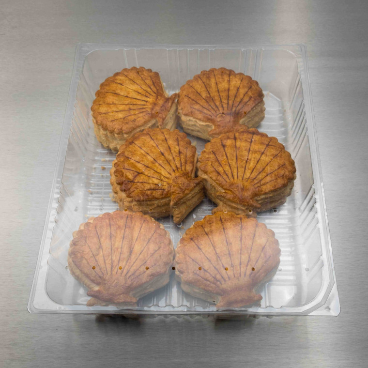 Feuillet&eacute;s Saint-Jacques &agrave; garnir (18 feuillet&eacute;s de 40g) | Calidel Pro