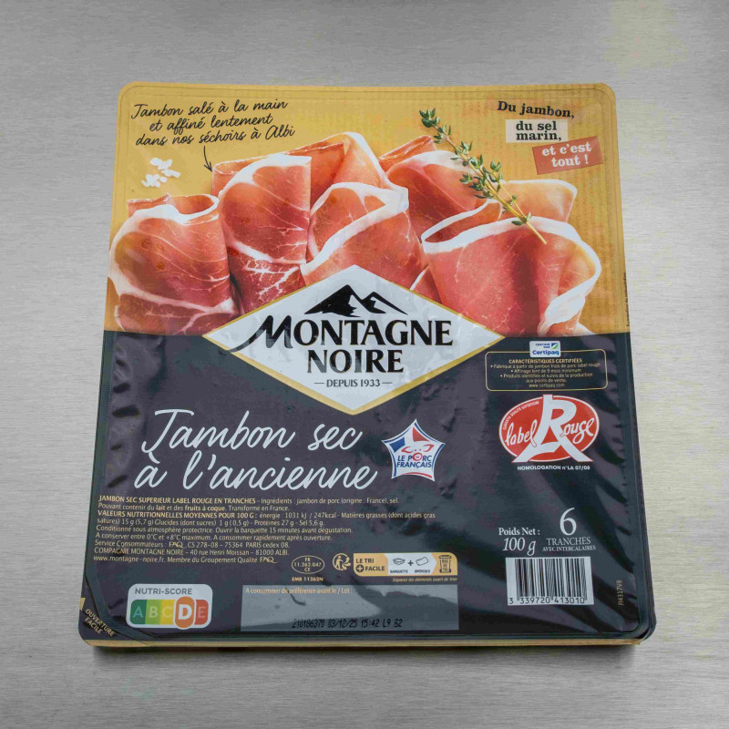 Jambon sec &agrave; l'ancienne 6 tranches | Calidel Pro