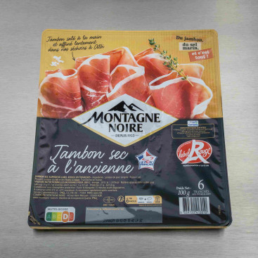 Jambon sec &agrave; l\'ancienne 6 tranches
