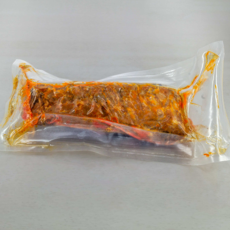 Ribs de porc marin&eacute; cuit saveur barbecue 500 g env. | Calidel Pro