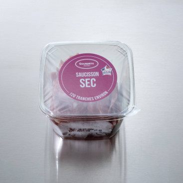 Saucisson sec nature tranch&eacute; 90 g