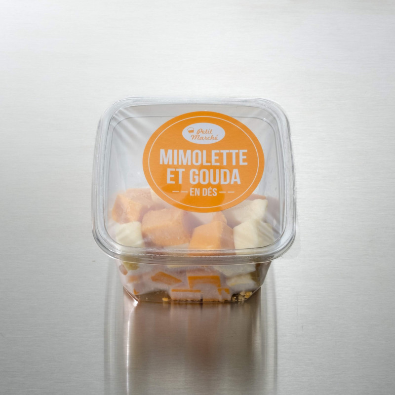 D&eacute;s de mimolette et de gouda 120 g | Calidel Pro